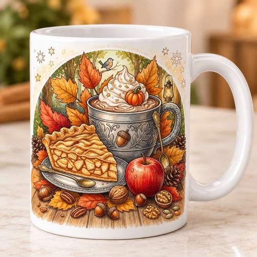 Tazza ceramica apple pie - apple, torta