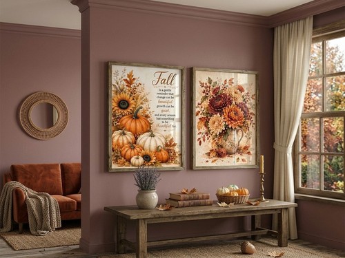 Set poster autunno zucche - set,
