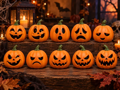 Zucche halloween - zucche, di