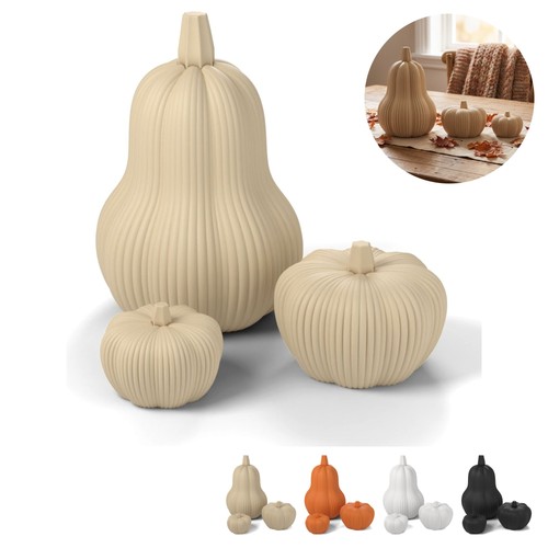 Zucche decorative set 3 - zucche,