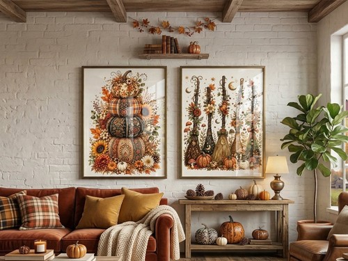 Set poster autunno - poster, zucche